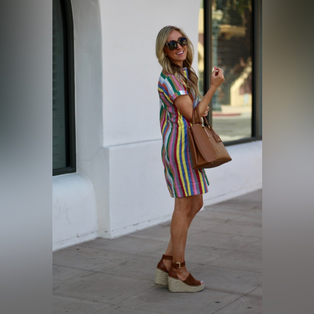 J. Crew Colorful Striped Mini Dress - Picture 3 of 13